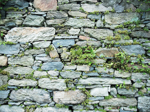  不规则多边形干垒石，自然毛石肌理82 