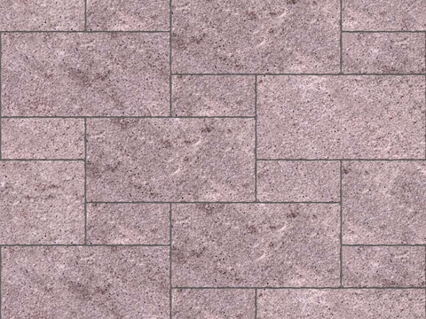  暗红色红色砂岩石板-大小错拼错缝32 