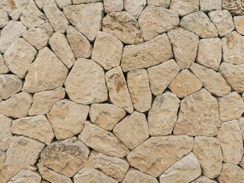  不规则多边形干垒石，自然毛石肌理119 