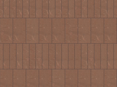  暗红色红色砂岩石板-宽窄间隔错缝3 