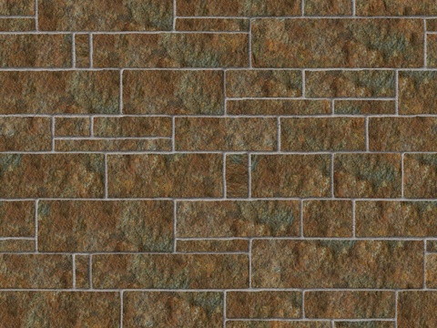  暗红色红色砂岩石板-大小错拼错缝19 