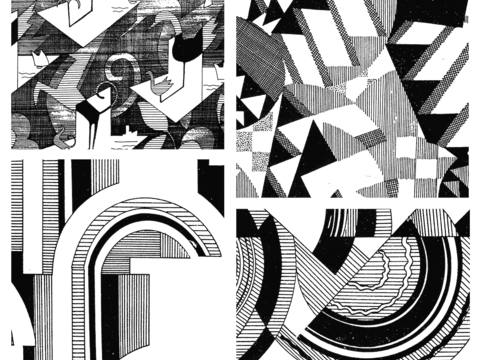  黑白遮罩通道黑白凹凸高光遮罩线条花纹纹理水泥做旧脏旧墙面 