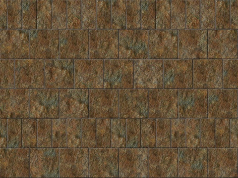  暗红色红色砂岩石板-宽窄间隔错缝19 