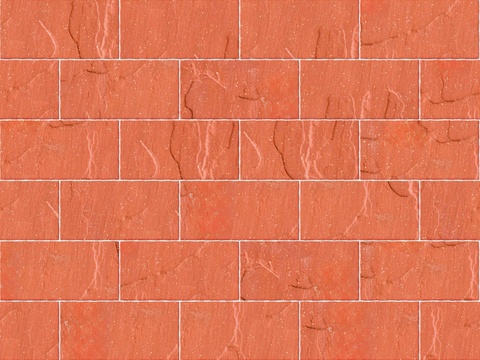 暗红色红色砂岩石板-矩形错缝-横向6