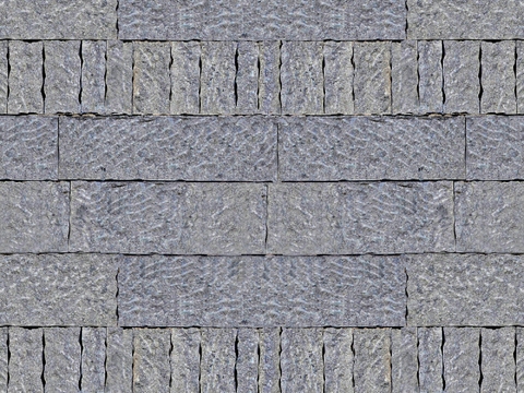 规则自然形态干垒石，毛石墙面6