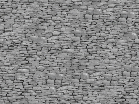  不规则多边形干垒石，自然毛石肌理150 