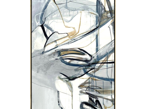  中式新中式挂画壁画水墨字画山水花鸟背景墙壁纸装饰画抽象画油画 