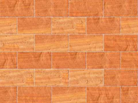 暗红色红色砂岩石板-矩形错缝-横向19