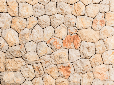  不规则多边形干垒石，自然毛石肌理123 