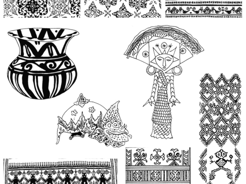  黑白遮罩通道黑白凹凸高光遮罩线条花纹纹理水泥做旧脏旧墙面 