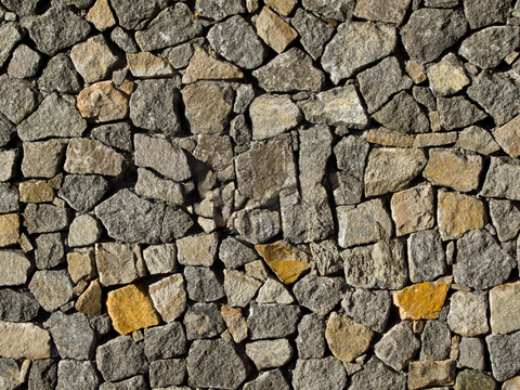 不规则多边形干垒石，自然毛石肌理44