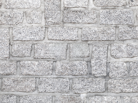 规则自然形态干垒石，毛石墙面42