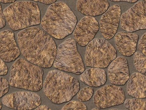  红色砂岩毛石-卵形毛石2 