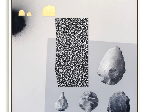  中式新中式挂画壁画水墨字画山水花鸟背景墙壁纸装饰画抽象画油画 