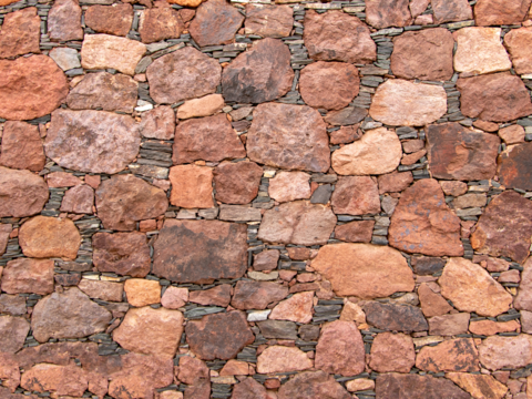 不规则多边形干垒石，自然毛石肌理130