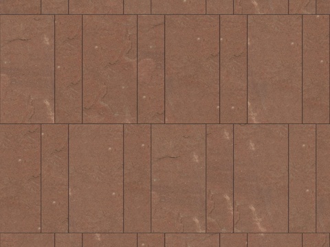 暗红色红色砂岩石板-宽窄间隔错缝5