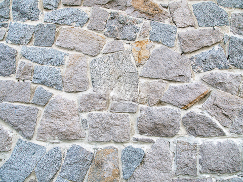  不规则多边形干垒石，自然毛石肌理46 