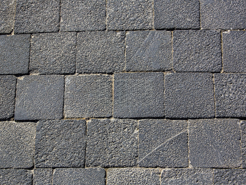  规则矩形形态干垒石，毛石墙面28 