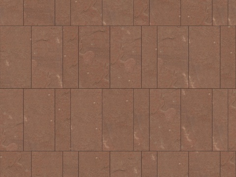 暗红色红色砂岩石板-宽窄间隔错缝8