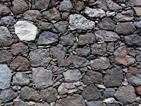 不规则多边形干垒石，自然毛石肌理28 (2)