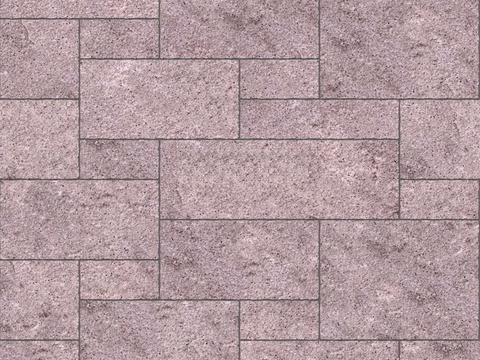  暗红色红色砂岩石板-大小错拼错缝31 