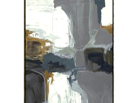  中式新中式挂画壁画水墨字画山水花鸟背景墙壁纸装饰画抽象画油画 