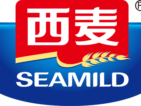 西麦，食品零食logo