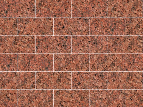 暗红色红色砂岩石板-矩形错缝-横向4