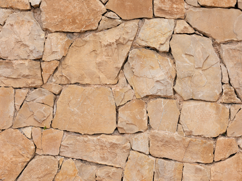  不规则多边形干垒石，自然毛石肌理105 