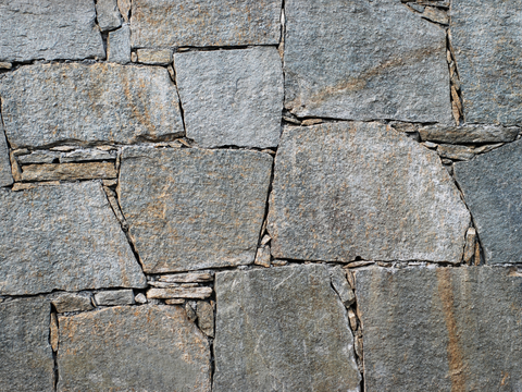 不规则多边形干垒石，自然毛石肌理145