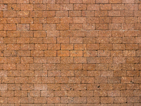 规则矩形形态干垒石，毛石墙面44