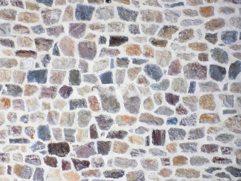 不规则多边形干垒石，自然毛石肌理81