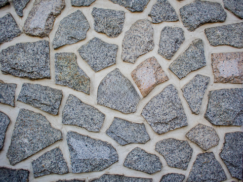  不规则多边形干垒石，自然毛石肌理57 