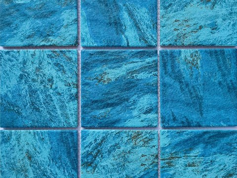 法式复古马赛克石材_蓝色复古艺术砖_马赛克蓝色方格砖_马赛克