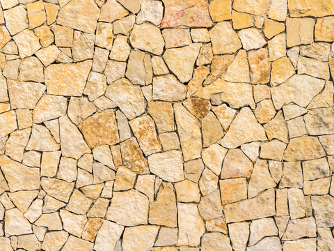  不规则多边形干垒石，自然毛石肌理102 