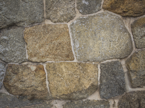  不规则多边形干垒石，自然毛石肌理135 