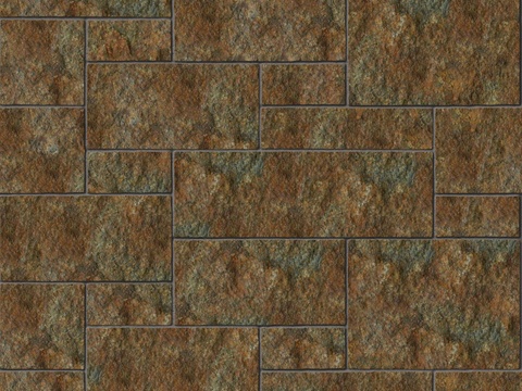  暗红色红色砂岩石板-大小错拼错缝22 