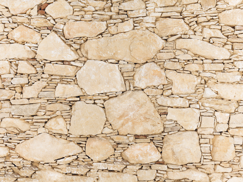  不规则多边形干垒石，自然毛石肌理142 