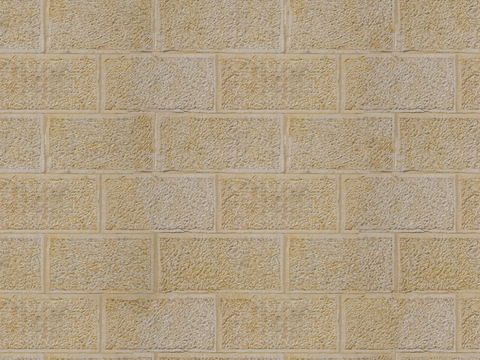 规则矩形形态干垒石，毛石墙面55