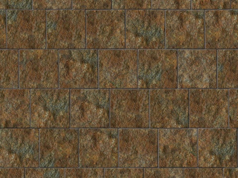  暗红色红色砂岩石板-宽窄间隔错缝27 