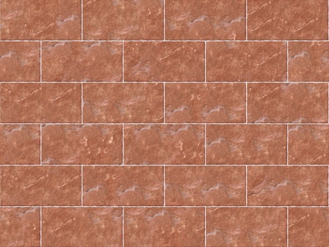 暗红色红色砂岩石板-矩形错缝-横向31