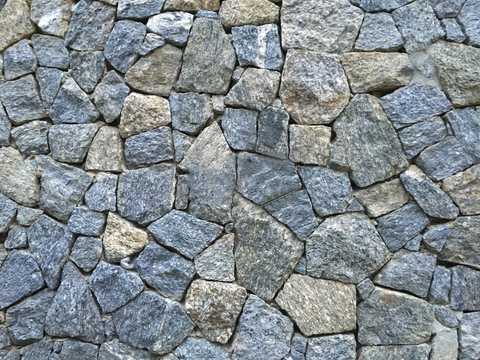 不规则多边形干垒石，自然毛石肌理33 (2)