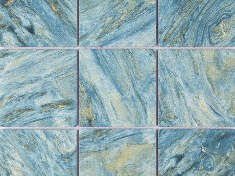 现代新中式石材马赛克_方格蓝色马赛克_马赛克哑光艺术砖_蓝色