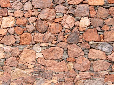  不规则多边形干垒石，自然毛石肌理131 
