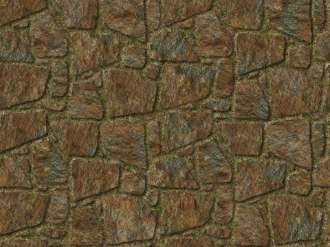 红色砂岩毛石-多边形毛石-破冰纹毛石23