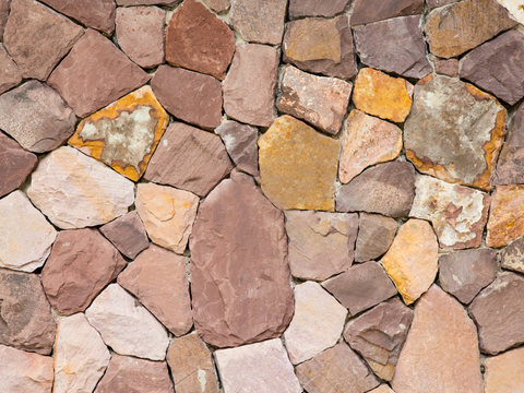 不规则多边形干垒石，自然毛石肌理32 (2)