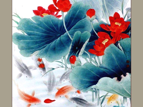  中式新中式挂画壁画水墨字画山水花鸟背景墙壁纸装饰画抽象画油画 