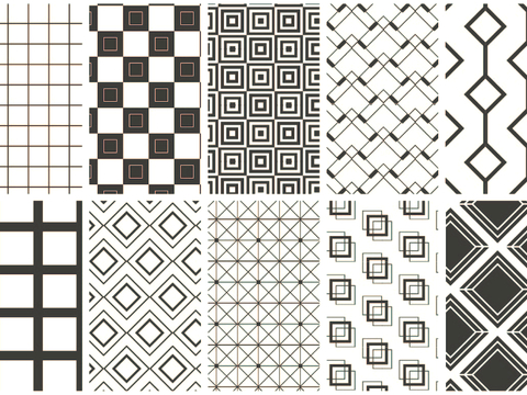  黑白遮罩通道黑白凹凸高光遮罩线条花纹纹理水泥做旧脏旧墙面 