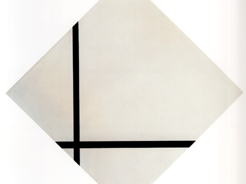  蒙德里安抽象画，风格派抽象画，装饰画68 