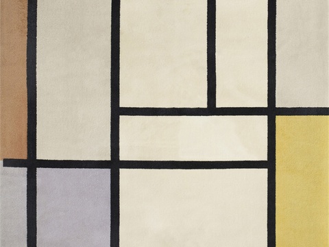  蒙德里安抽象画，风格派抽象画，装饰画56 
